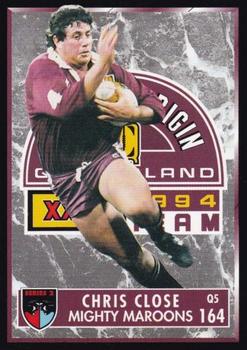 1994 Dynamic Rugby League Series 2 #164 Chris Close Front